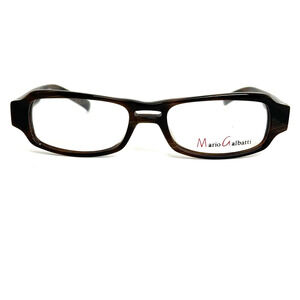 Mario Galbatti MG38 Eyeglasses Brown Full Rim Cat Eye Frames 49-18-140 H14838